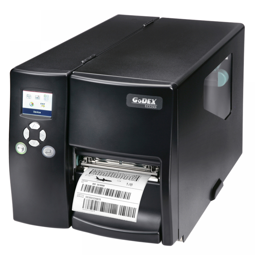 Принтер Godex EZ-2250i, 203 DPI, 7 ips, RS232/USB/Ethernet+USB HOST
